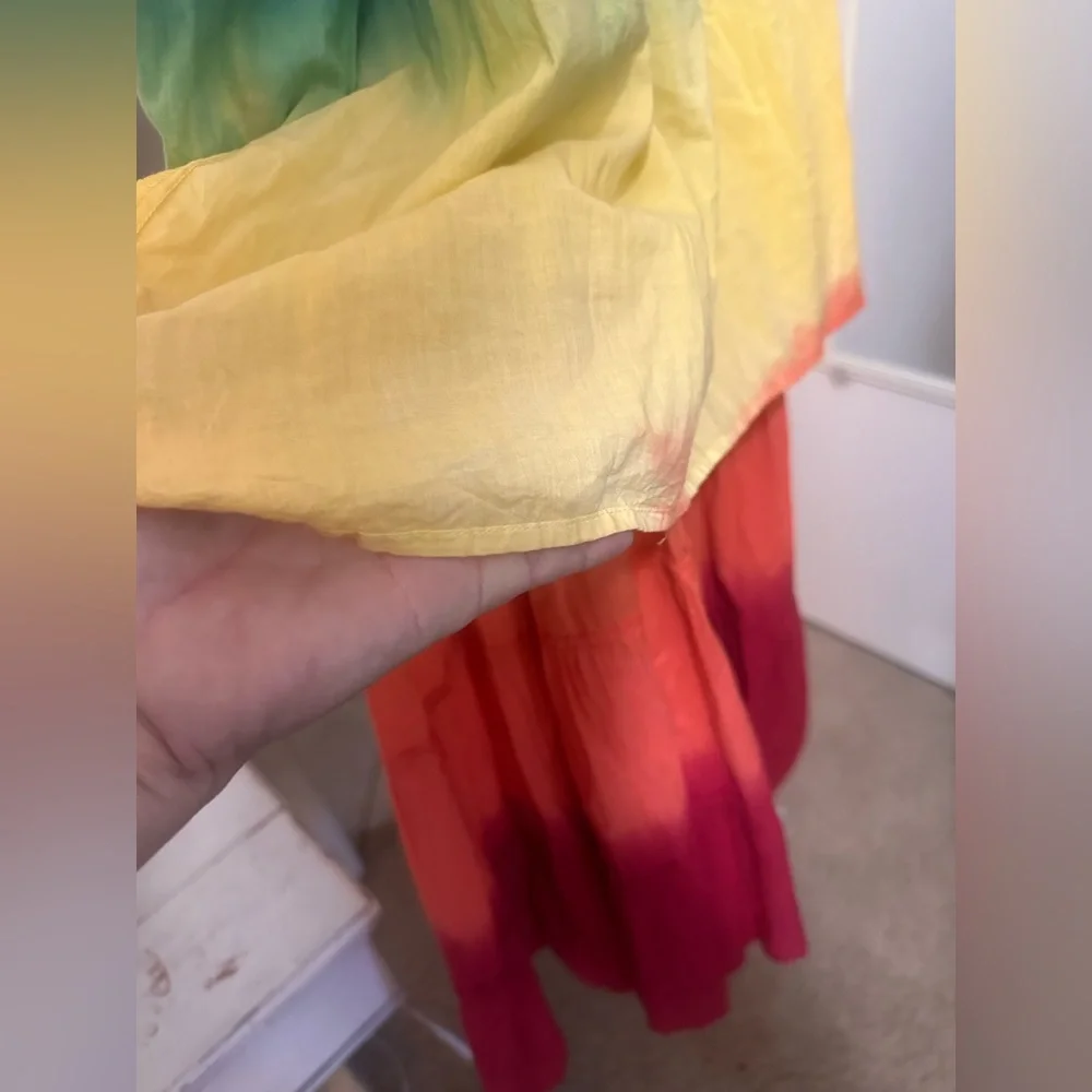 Jessica Simpson Rainbow Herbs 100% Cotton Lined Sundress NWT Size XL - Picture 13 of 13